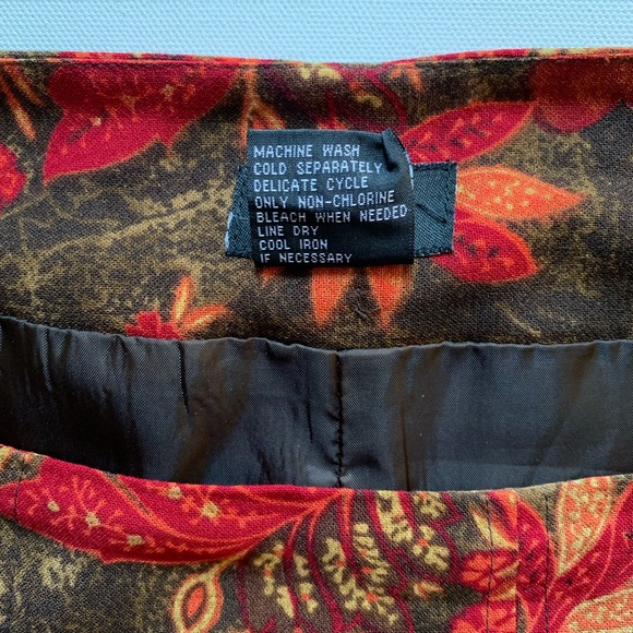 R.Q.T. Paisley Skirt A-Line Sz 14 - Picture 6 of 7